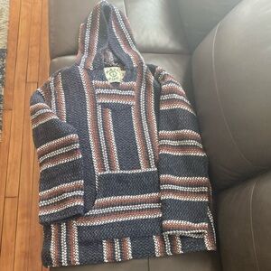 Men's Striped Hooded Sweater